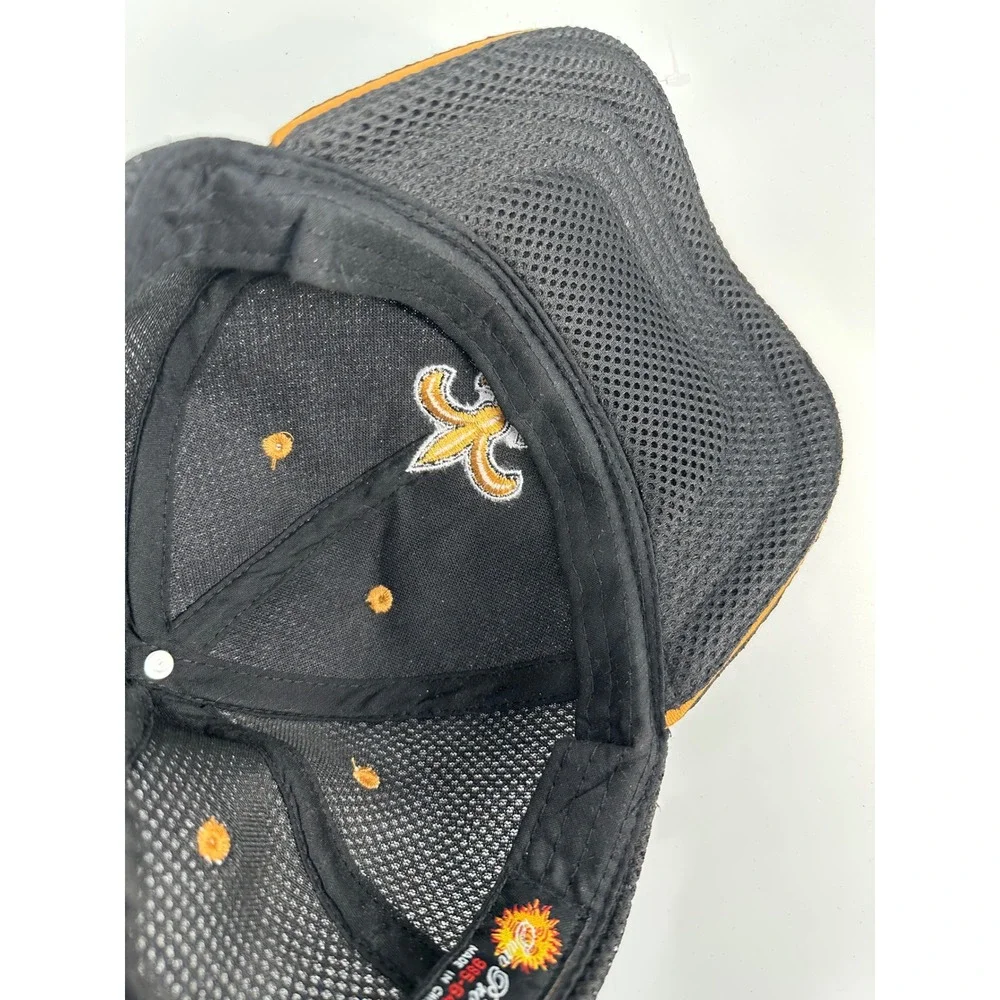 Trendwave New Orleans Saints Mesh Baseball Cap Black Gold Fleur De Lis Hat